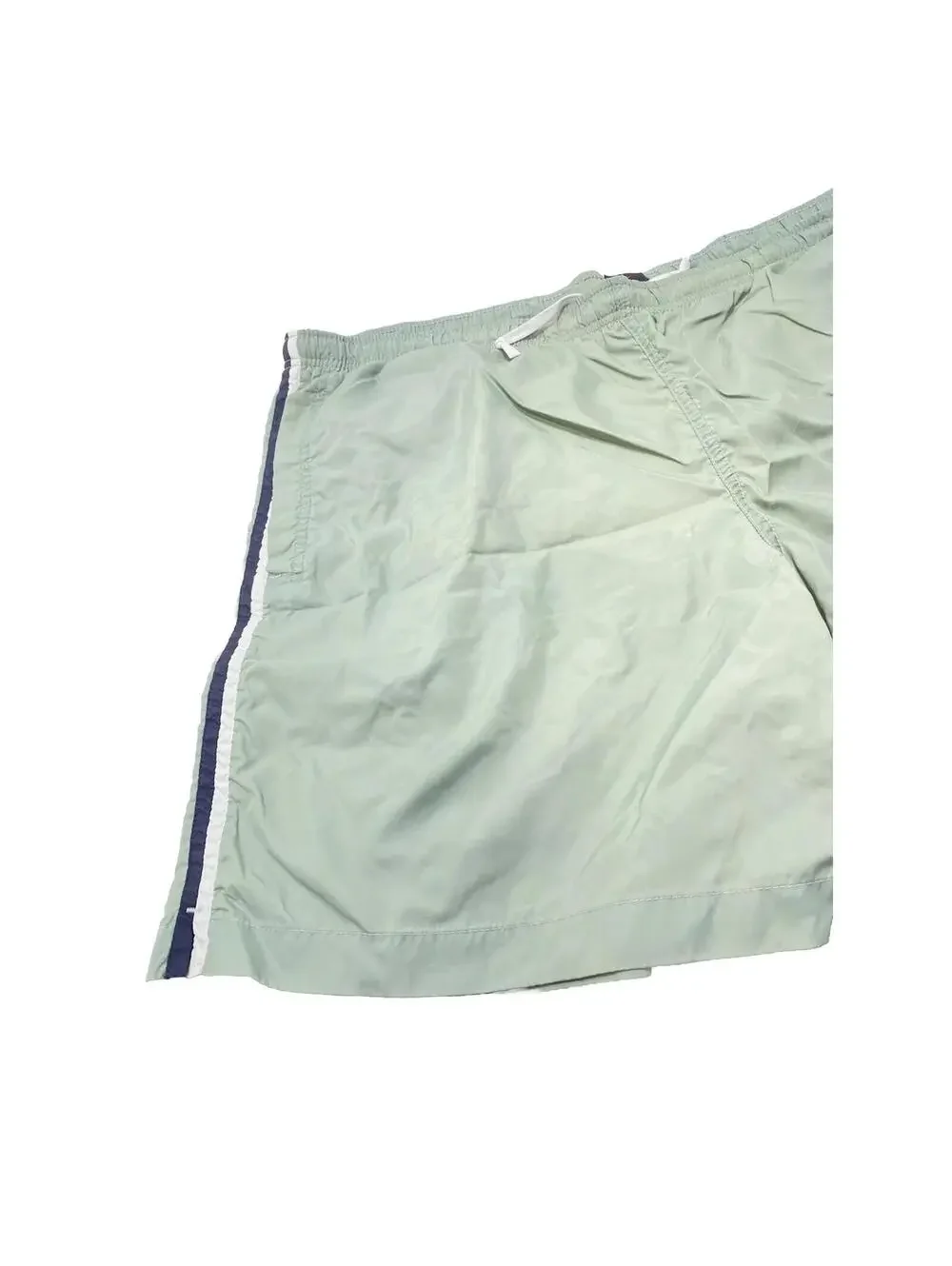 Mens Green Swim Shorts Trunks Built-in Underwear, Size XL, GUC
